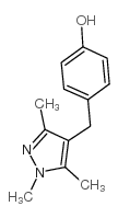 4-[(1,3,5-三甲基-1H-吡唑)甲基]苯醇结构式