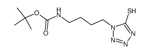 1-[4-(N-t-Butoxycarbonylamino)butyl]-1H-tetrazole-5-thiol Structure