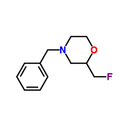 4-苄基-2-(氟甲基)吗啉结构式