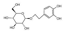 Hydroxytyrosol 1-O-glucoside Structure