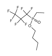 butyl ethyl(heptafluoropropyl)phosphinate Structure
