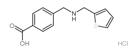 4-([(2-THIENYLMETHYL)AMINO]METHYL)BENZOIC ACID HYDROCHLORIDE结构式