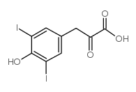 3,5-二碘-4-羟基苯基丙酮酸结构式