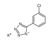 potassium 5-(3-chlorophenyl)tetrazol-1-ide结构式