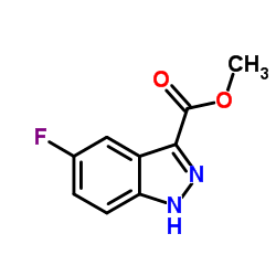 5-氟-1H-吲唑-3-羧酸甲酯结构式