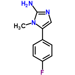 5-(4-FLUORO-PHENYL)-1-METHYL-1H-IMIDAZOL-2-YLAMINE Structure