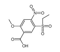 5-(ethylsulphonyl)-4-nitro-o-anisic acid Structure