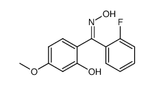 (E)-2'-fluoro-2-hydroxy-4-methoxybenzophenone oxime结构式