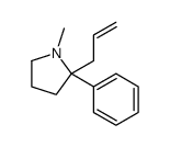 1-methyl-2-phenyl-2-prop-2-enylpyrrolidine结构式