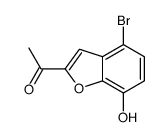 1-(4-bromo-7-hydroxy-1-benzofuran-2-yl)ethanone结构式
