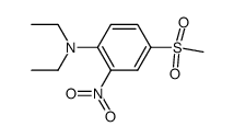 N,N-diethyl-4-(methylsulfonyl)-2-nitroaniline结构式