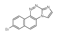 8-bromonaphtho<2,1-e>imidazo<2,1-c>-as-triazine Structure