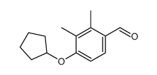 4-环戊基氧基-2,3-二甲基-苯甲醛结构式