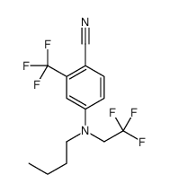 4-[butyl(2,2,2-trifluoroethyl)amino]-2-(trifluoromethyl)benzonitrile Structure