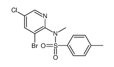 N-(3-bromo-5-chloropyridin-2-yl)-N,4-dimethylbenzenesulfonamide Structure