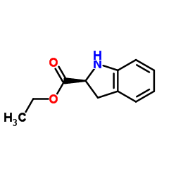 (S)-吲哚啉-2-羧酸乙酯结构式