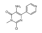 5-amino-2-chloro-3-methyl-6-pyridin-4-ylpyrimidin-4-one Structure