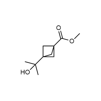 3-(2-羟基丙-2-基)双环[1.1.1]戊烷-1-羧酸甲酯结构式