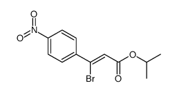 propan-2-yl 3-bromo-3-(4-nitrophenyl)prop-2-enoate结构式