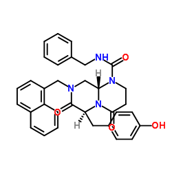 (6S,9aS)-六氢-6-[(4-羟基苯基)甲基]-8-(1-萘基甲基)-4,7-二氧代-N-(苯甲基)-2H-吡嗪并[1,2-a]嘧啶-1(6H)-甲酰胺图片