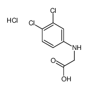 2-(3,4-dichloroanilino)acetic acid,hydrochloride结构式