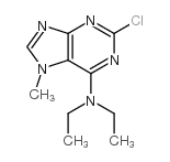 2-氯-n6,n6-二乙基-7-甲基腺嘌呤结构式