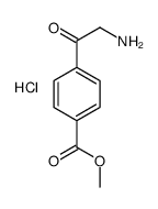4-(2-氨基乙酰基)苯甲酸甲酯盐酸盐结构式