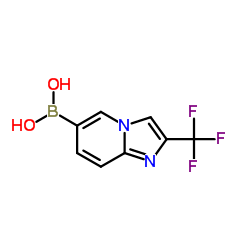 Boronic acid, B-[2-(trifluoromethyl)imidazo[1,2-a]pyridin-6-yl]-结构式