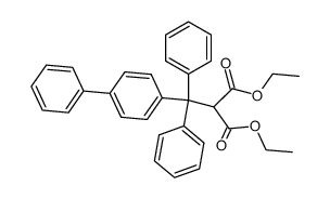 (4-phenyl-trityl)-malonic acid diethyl ester Structure