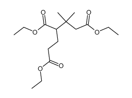 2,2-dimethyl-pentane-1,3,5-tricarboxylic acid triethyl ester结构式