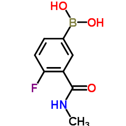 (4-氟-3-(甲基胺甲酰基)苯基)硼酸图片