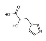 2-羟基-3-咪唑-1-基-丙酸结构式
