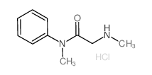 N-甲基-2-甲基氨基-N-苯乙胺盐酸盐结构式