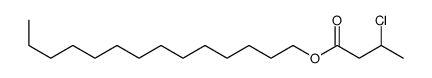 tetradecyl 3-chlorobutanoate Structure