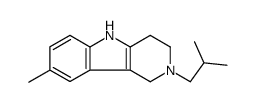8-methyl-2-(2-methylpropyl)-1,3,4,5-tetrahydropyrido[4,3-b]indole Structure