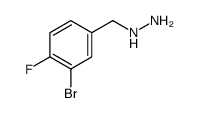 3-溴-4-氟苄肼结构式
