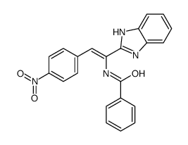 N-[1-(1H-benzimidazol-2-yl)-2-(4-nitrophenyl)ethenyl]benzamide结构式