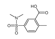5-[(DIMETHYLAMINO)SULFONYL]-2-METHYLBENZOIC ACID结构式