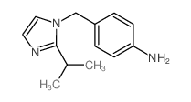 {4-[(2-异丙基-1H-咪唑-1-基)甲基]苯基}胺结构式