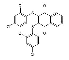 2,3-bis[(2,4-dichlorophenyl)sulfanyl]naphthalene-1,4-dione结构式