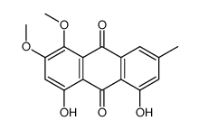 4,5-dihydroxy-1,2-dimethoxy-7-methylanthracene-9,10-dione结构式