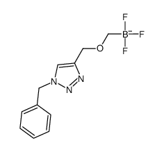 (1-benzyltriazol-4-yl)methoxymethyl-trifluoroboranuide Structure