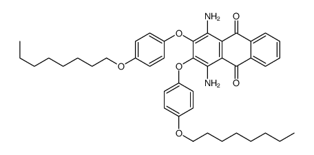1,4-diamino-2,3-bis(4-octoxyphenoxy)anthracene-9,10-dione结构式