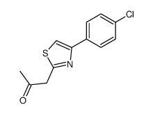 1-[4-(4-chlorophenyl)-1,3-thiazol-2-yl]propan-2-one Structure