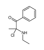 Propiophenone, 2-chloro-2-(ethylamino)- (7CI)结构式