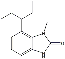 1-methyl-7-(pentan-3-yl)-1,3-dihydro-2H-benzo[d]imidazol-2-one Structure