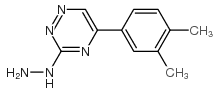 [5-(3,4-dimethylphenyl)-1,2,4-triazin-3-yl]hydrazine结构式
