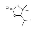 4,4-dimethyl-5-propan-2-yl-1,3-dioxolan-2-one结构式