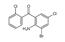 (2-amino-3-bromo-5-chlorophenyl)-(2-chlorophenyl)methanone Structure