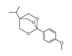 4-(4-methoxyphenyl)-1-propan-2-yl-3,5,8-trioxabicyclo[2.2.2]octane结构式